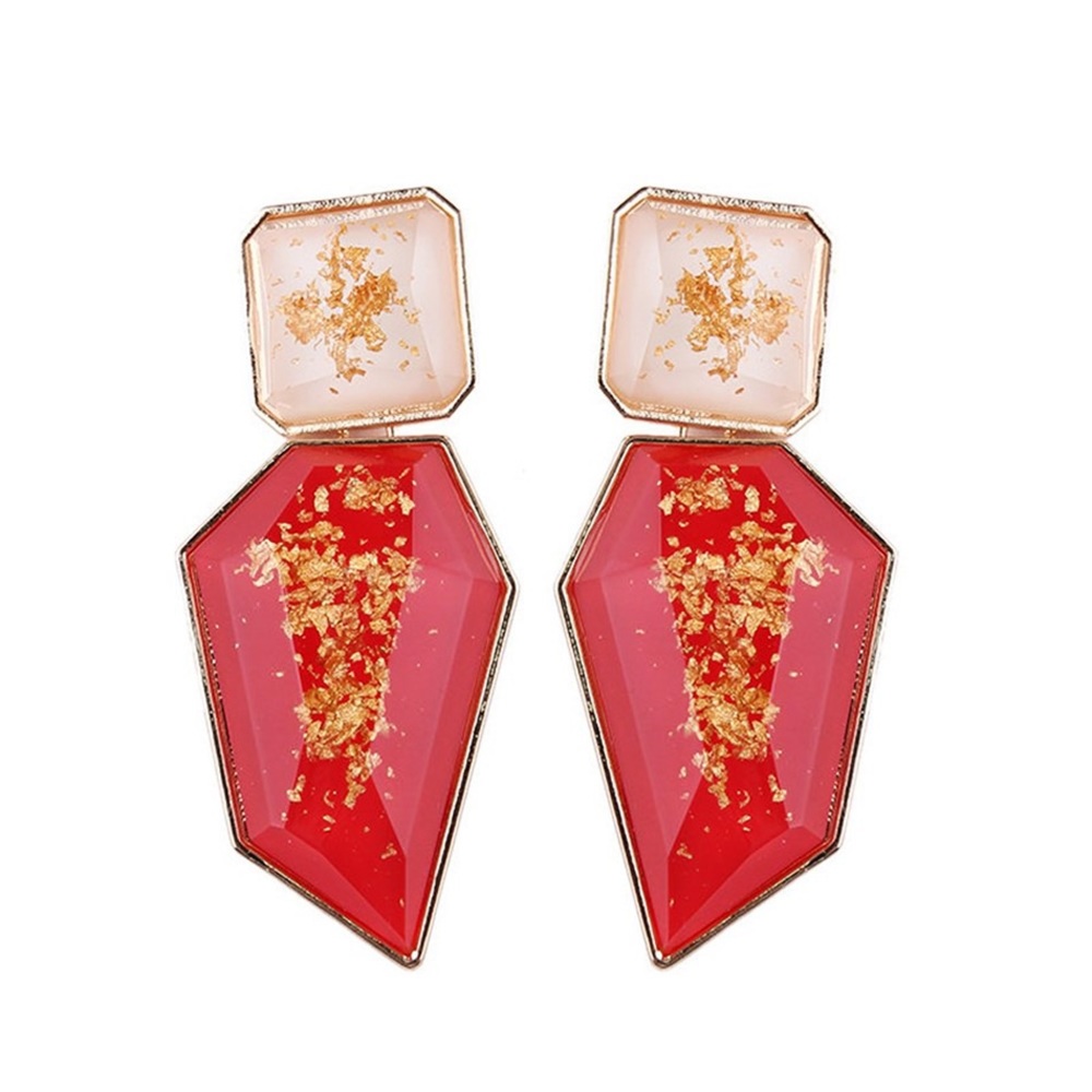 Zara Red & Gold Fleck Earrings 🎁 BUNDLE EARRINGS - 3/$55 OR 5/$70 🎁